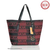 michael kors logo signature groot rood bakken Tassen Bedford ixhex231